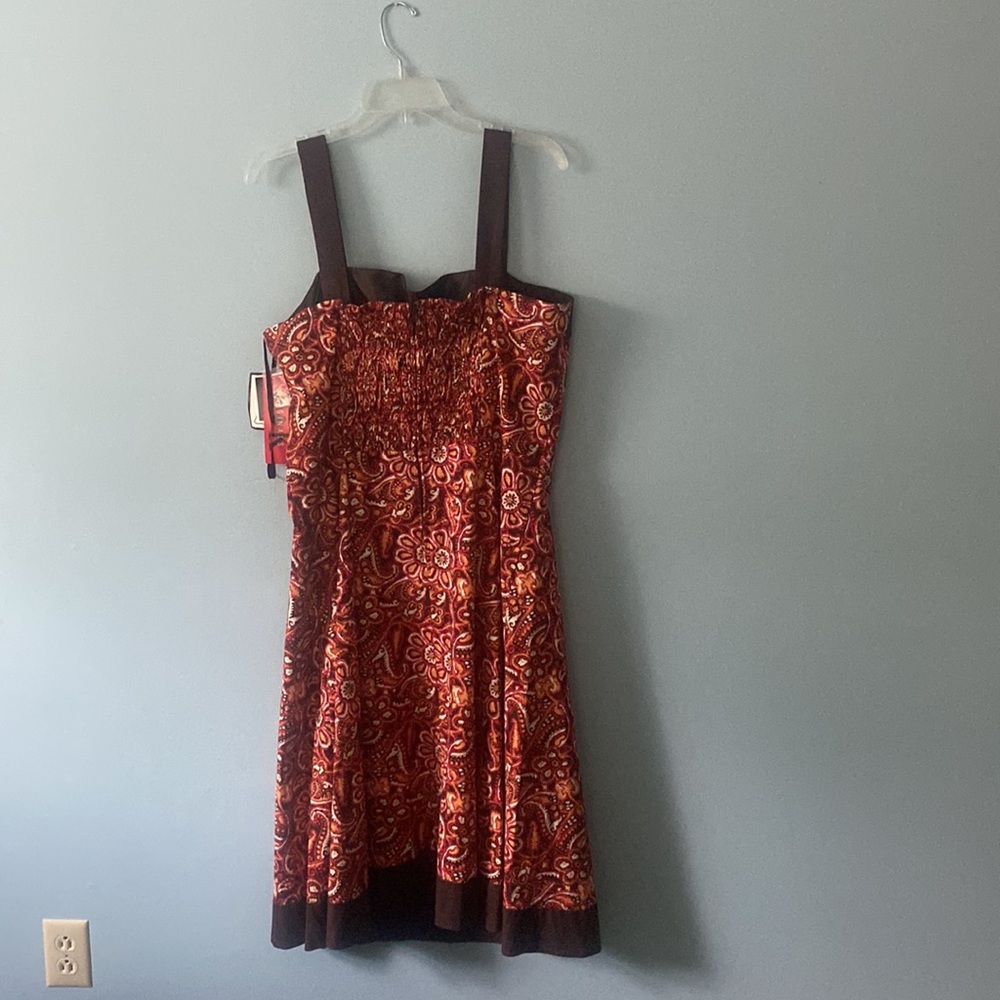 Paisley & Floral Sleeveless Midi Length Sun Dress Size 16 | R and K Originals - Picture 4 of 4
